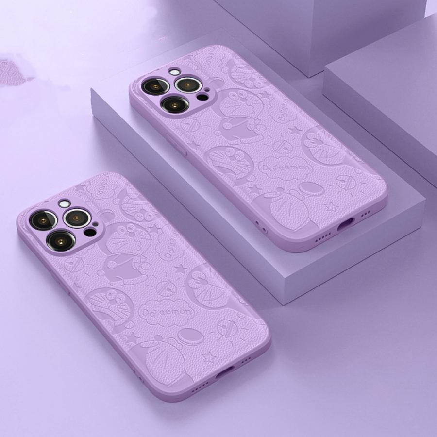 iPhone14対応携帯ケースProMaxドラえもん保護カバーエンボス皮紋13 pm