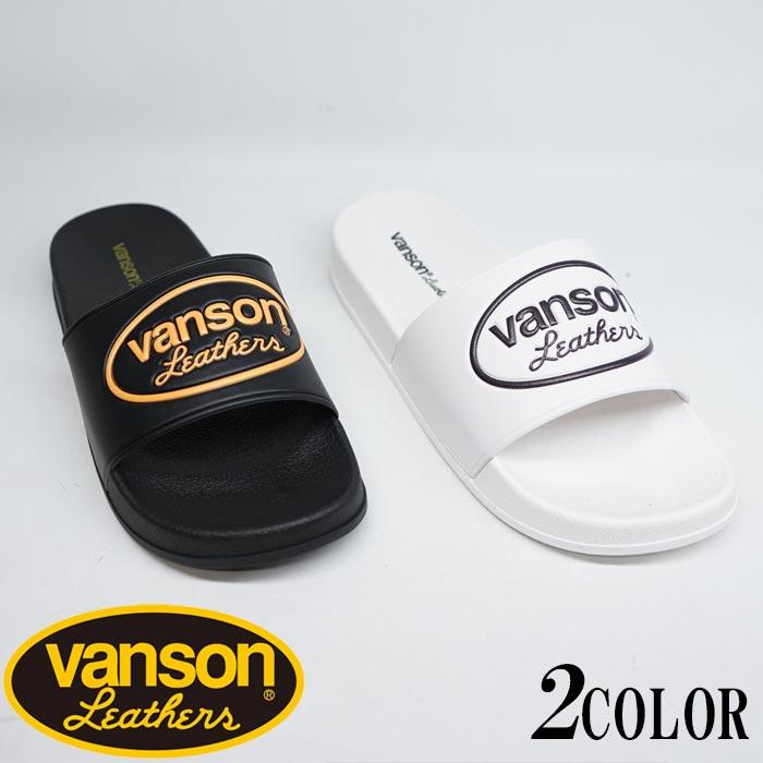VANSON（バンソン） サンダル シャワーサンダル エンボス加工ロゴ NVSK