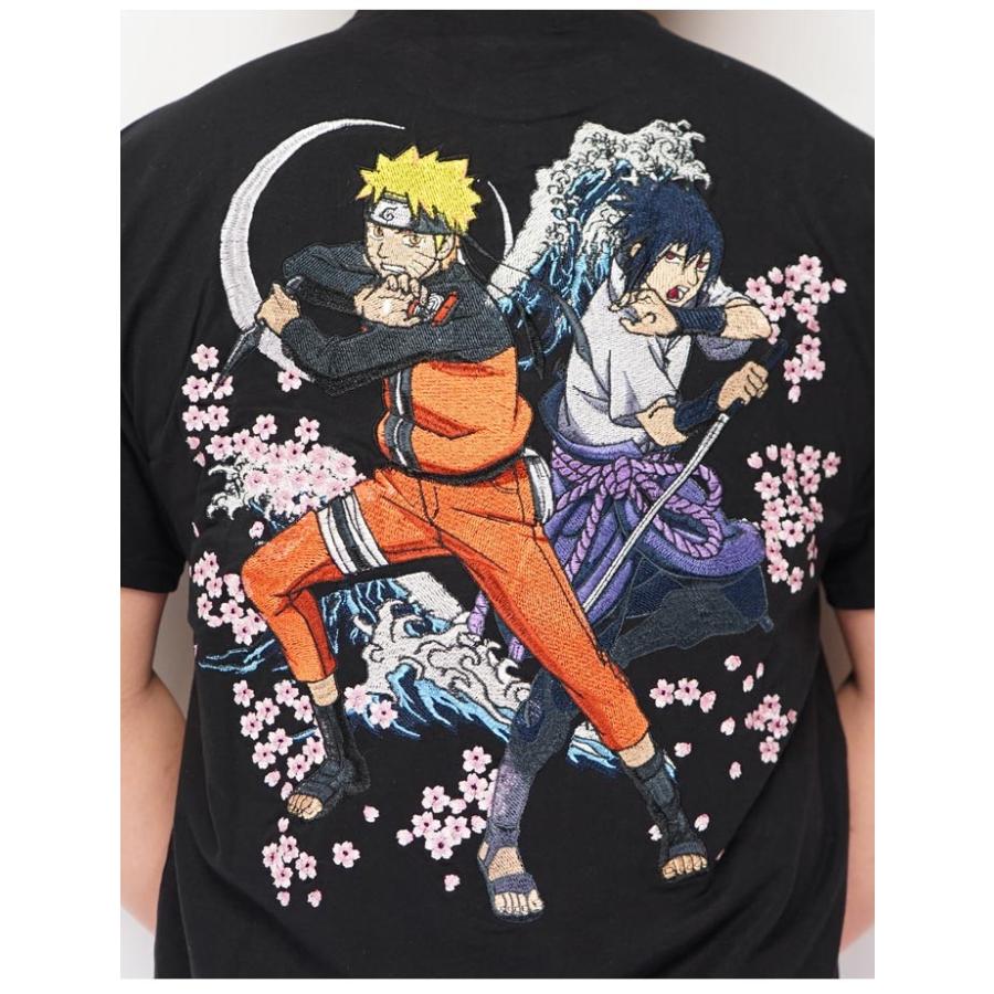 ナルト コラボ 和柄 刺繍 華鳥風月 朧 メンズ レディース 波 Naruto サスケ ジーンズプラザ摩耶葛西店 通販 Yahoo ショッピング