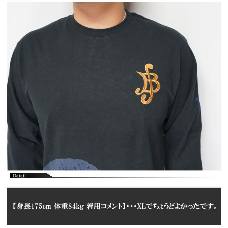 絡繰魂 カラクリダマシイ ワンピース ナミ コラボ 和柄 ロング Tシャツ メンズ 泥棒 海賊 204092｜mayakasai｜08