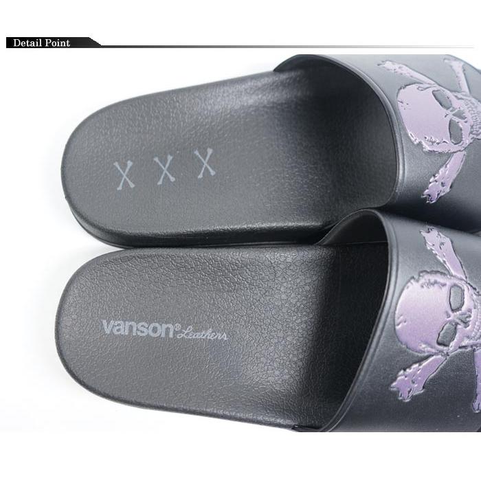 VANSON（バンソン） サンダル シャワーサンダル エンボス加工ロゴ NVSK