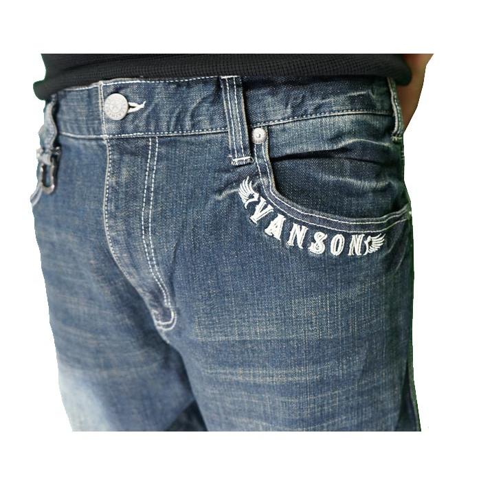 VANSON（バンソン） ジーンズ デニム メンズ イーグル 刺繍 ストレッチ