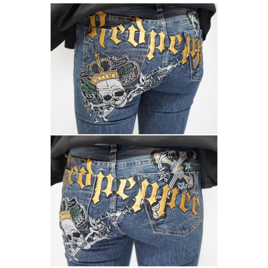 RED PEPPER レッドペッパー レディース デニム ジーンズ スカル RED PEPPER レッドペッパー レディース デニム ジーンズ スカル