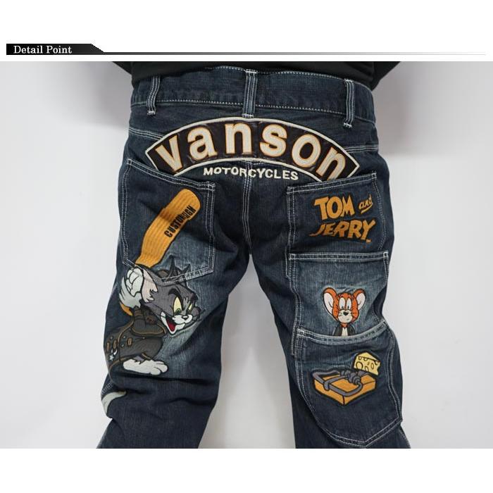 VANSON（バンソン） トムとジェリー コラボ メンズ 刺繍 ジーンズ