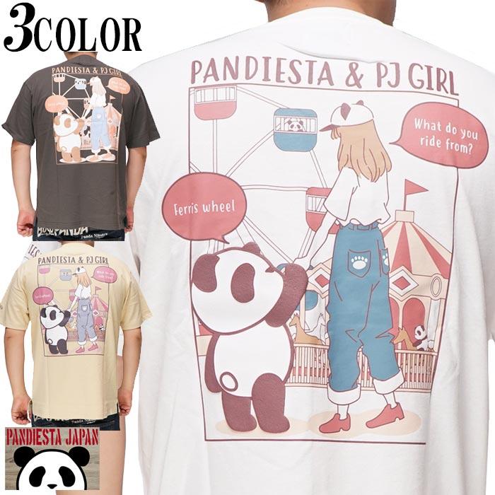 PANDIESTA（パンディエスタ） PANDIESTA Tシャツ 半袖 パンダ 刺繍 