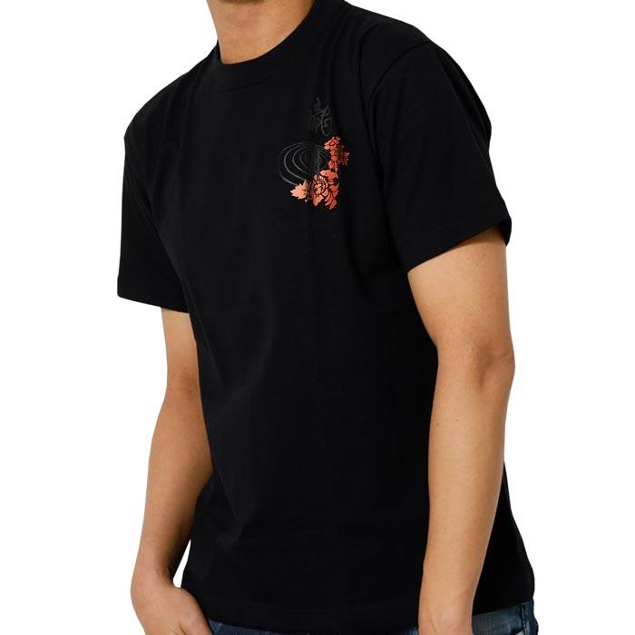 Wajin[工房倭人] 和柄 Tシャツ 半袖 メンズ 日本製 朧月 クリック