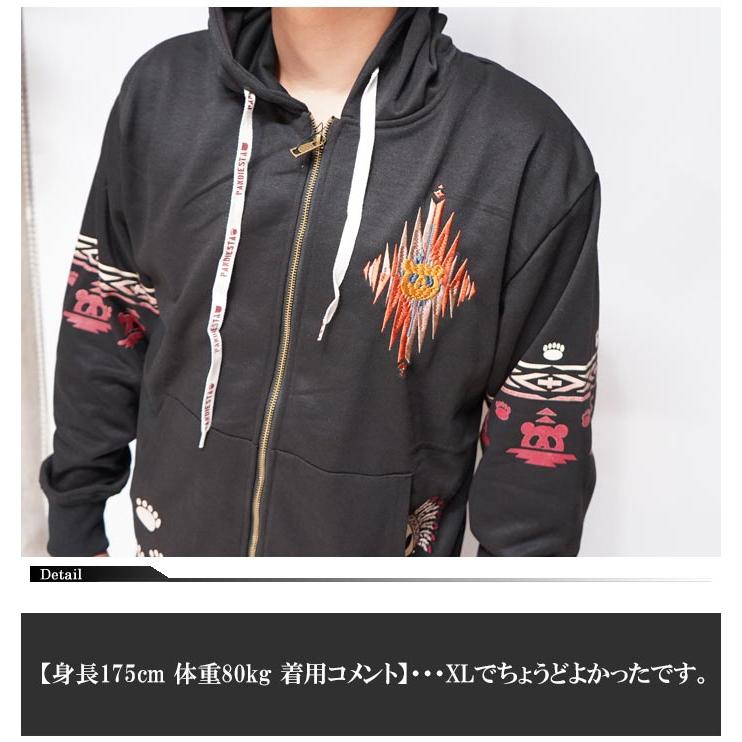 PANDIESTA（パンディエスタ） パーカー ジップアップ メンズ パンダ