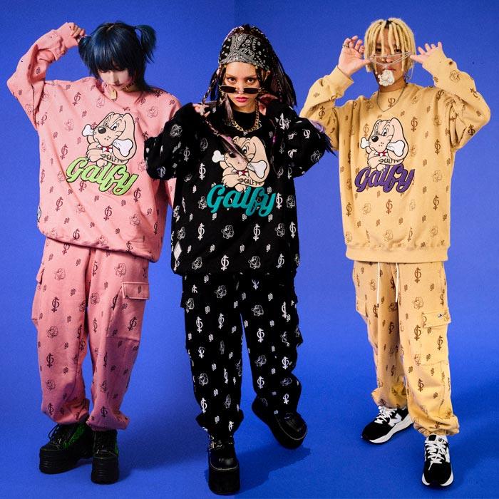 GALFY ガルフィー セットアップ メンズ レディース 紋々 犬 123003