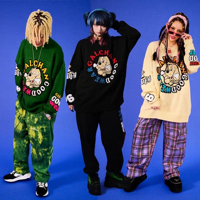 大幅値下げ中‼️GALFY ガルフィー　GALA☆GALAニット GALFY（ガルフィー） セーター ニット GALFY-星のガルフィー メンズ