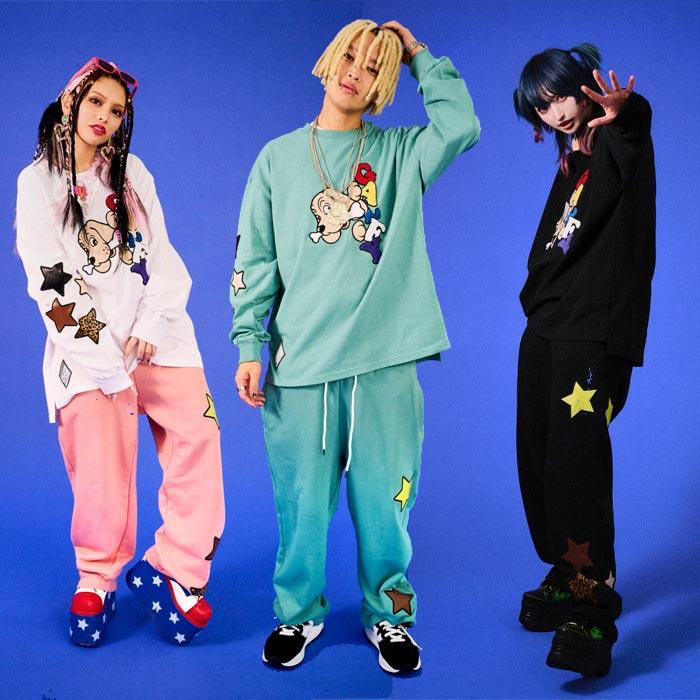 GALFY（ガルフィー） ロンT ロング Tシャツ 長袖 メンズ レディース 星