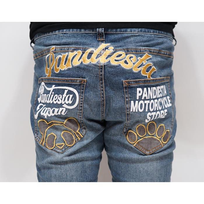 PANDIESTA（パンディエスタ） パンダ 刺繍 ジーンズ デニム ストレッチ