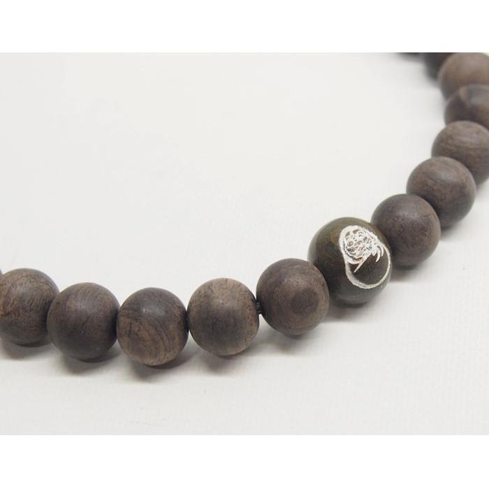 達磨[だるま]首輪念珠／黒檀/和柄ネックレス/日本製/数珠/DAJ0002-05