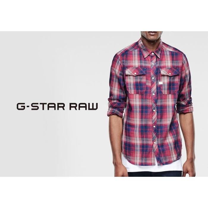 G-STAR RAW[ジースターロウ] Landoh Shirt /チェック長袖シャツ/83621F