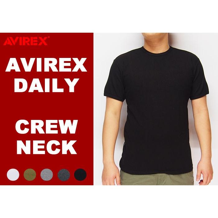 AVIREX（アヴィレックス） デイリー 無地 半袖 クルー Tシャツ