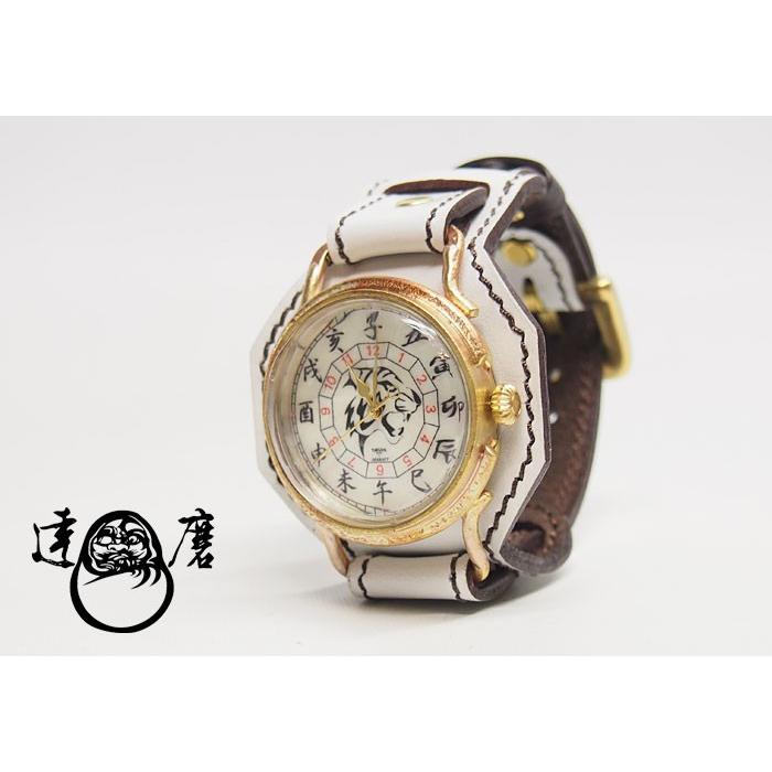 正規 販売 達磨[だるま] 白虎 手作り腕時計 /和柄/日本製/DW0002-03