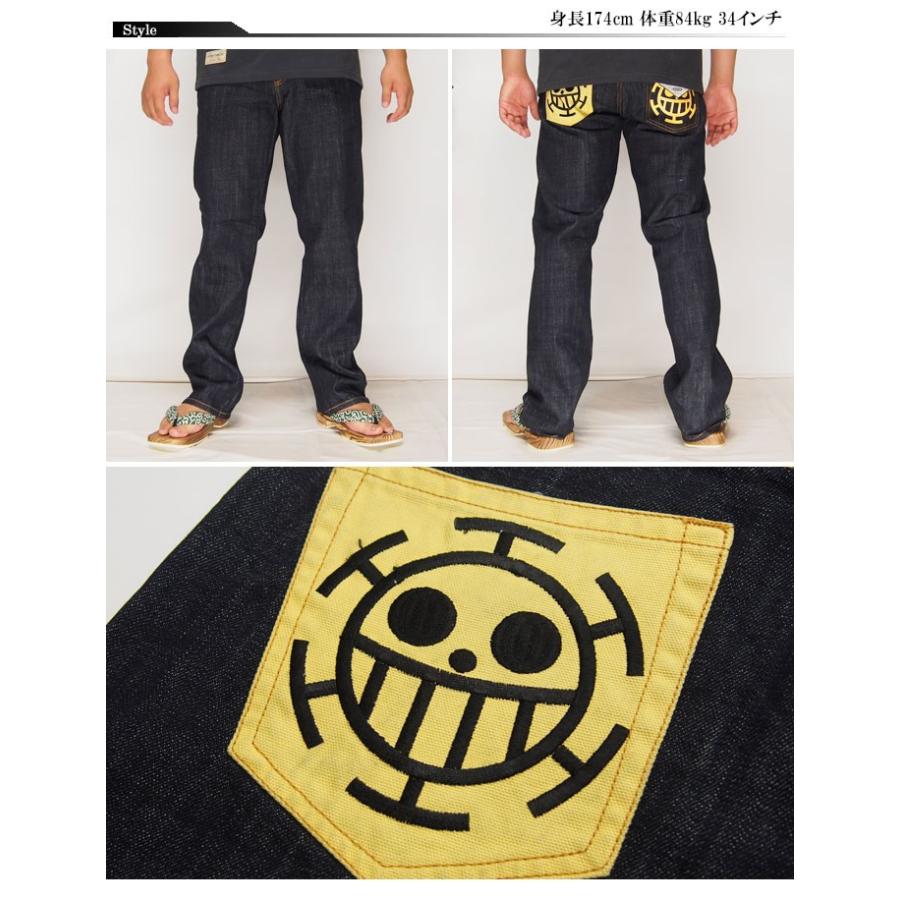 海賊ワンピース[ONEPIECE] トラファルガー・ロー タトゥー デニム