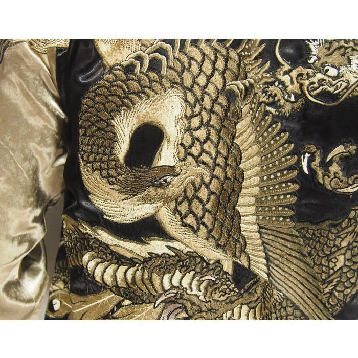 花旅楽団[ハナタビガクダン] 鳳龍図 リバーシブル 和柄スカジャン/SSJ