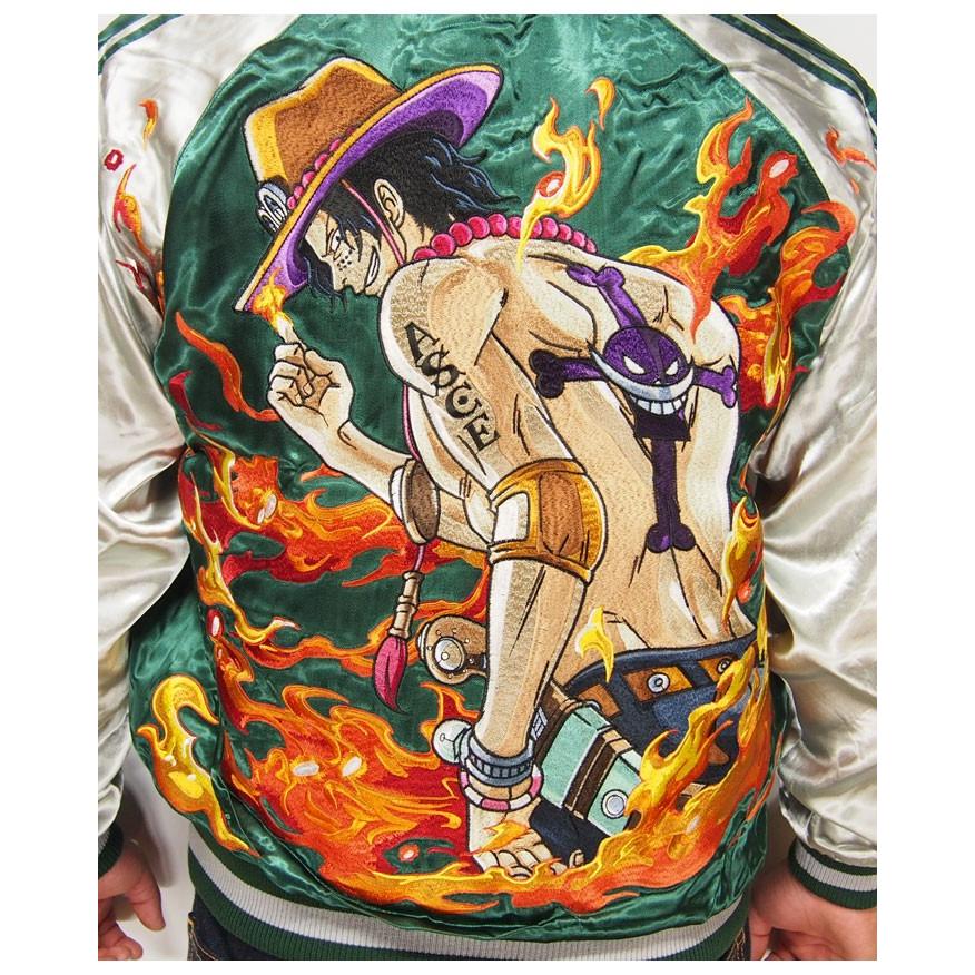海賊ワンピース[ONEPIECE] 火拳のエース リバーシブルスカジャン/OPSJ