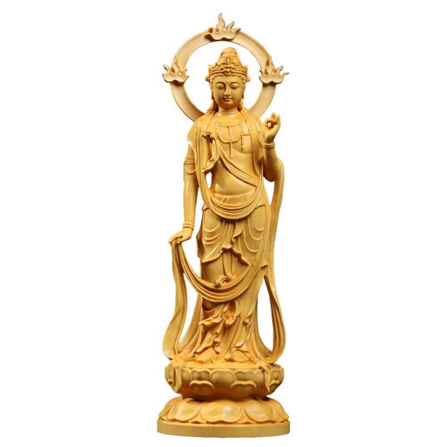 天然素材 細工彫刻 寿老人像 仏教美術 仏像 箱付き 仏像 仏壇仏像 勢至菩薩 木製彫刻 木彫り 守り本尊 風水 開運