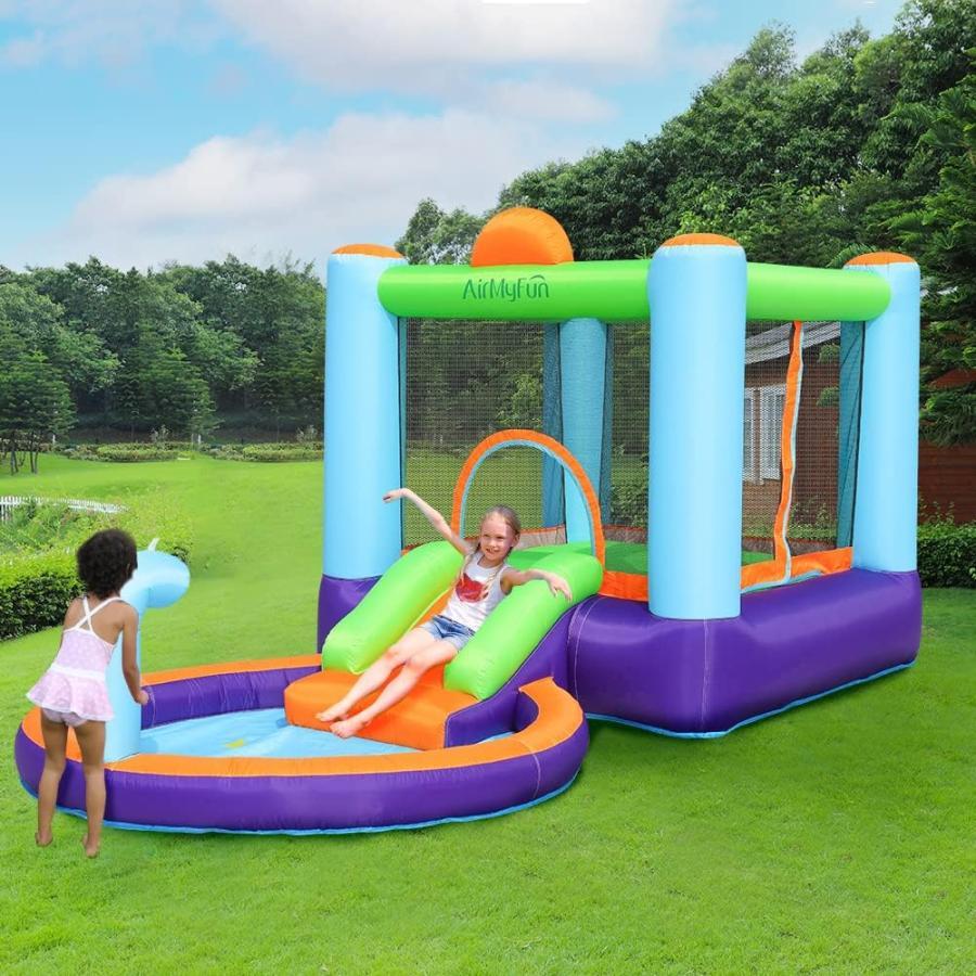 【乾湿両用/送風機付き】大型 プール エアー 遊具 エアトランポリン 滑り台付き ビニールプール 子供用 ウォータースライダー すべり台 大型遊具 四季通用 家庭 【乾湿両用/送風機付き】大型 プール エアー 遊具 エアトランポリン 滑り台付き ビニールプール 子供用 ウォータースライダー すべり台 大型遊具 四季通用 家庭