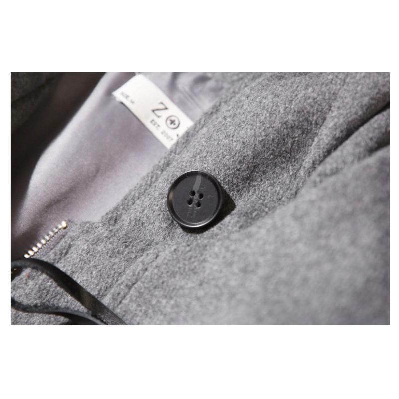 Courreges◇ダッフルコート/--/ウール/マルチカラー/9ARサイズ/幾何学