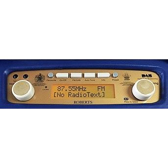 Roberts Radio 英国 ロバーツラジオ R300 レザークロス ブルーの画像