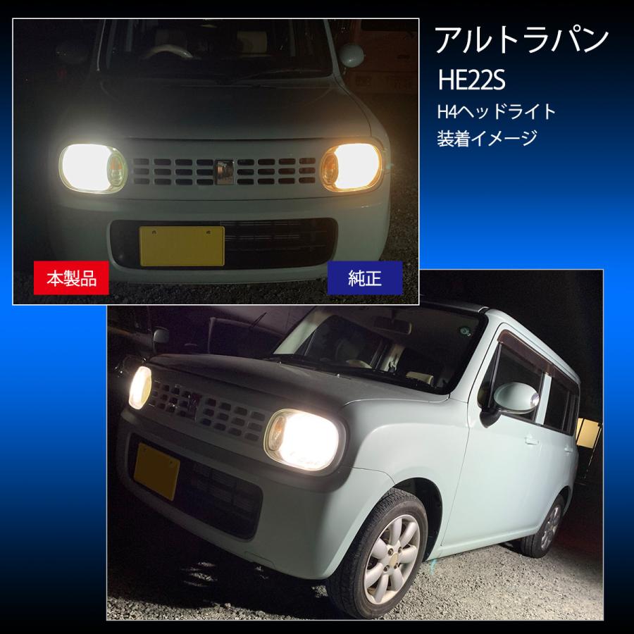 ムーヴ L175S L185S 適合 H4 適合 ヘッドライト 12V 8000ルーメン 72W 一体型 IP65 防水対応 ダイハツ DAIHATSU｜mayfair2020｜07