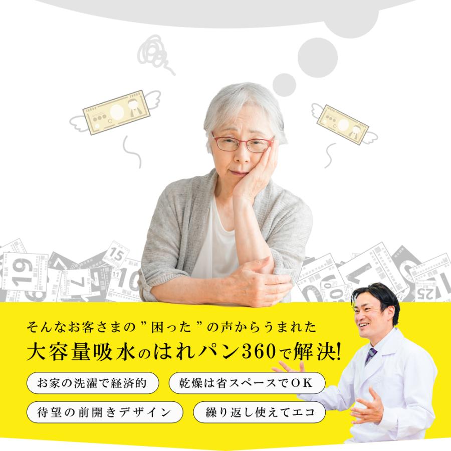 失禁パンツ 尿漏れパンツ 男性用 大容量タイプ ボクサーパンツ メンズ 尿失禁 防水 日本製 吸水パンツ はれパン 360 最大300cc LLサイズ 送料無料 |  | 02