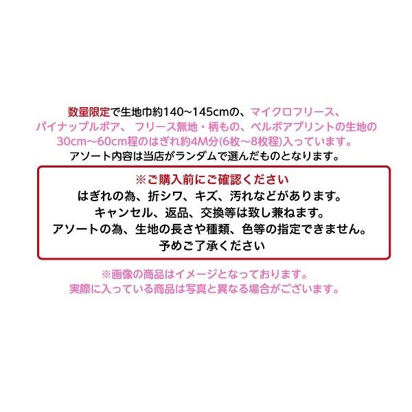 フリース生地 はぎれセット ハギレ カットクロス お買い得品 |  | 01