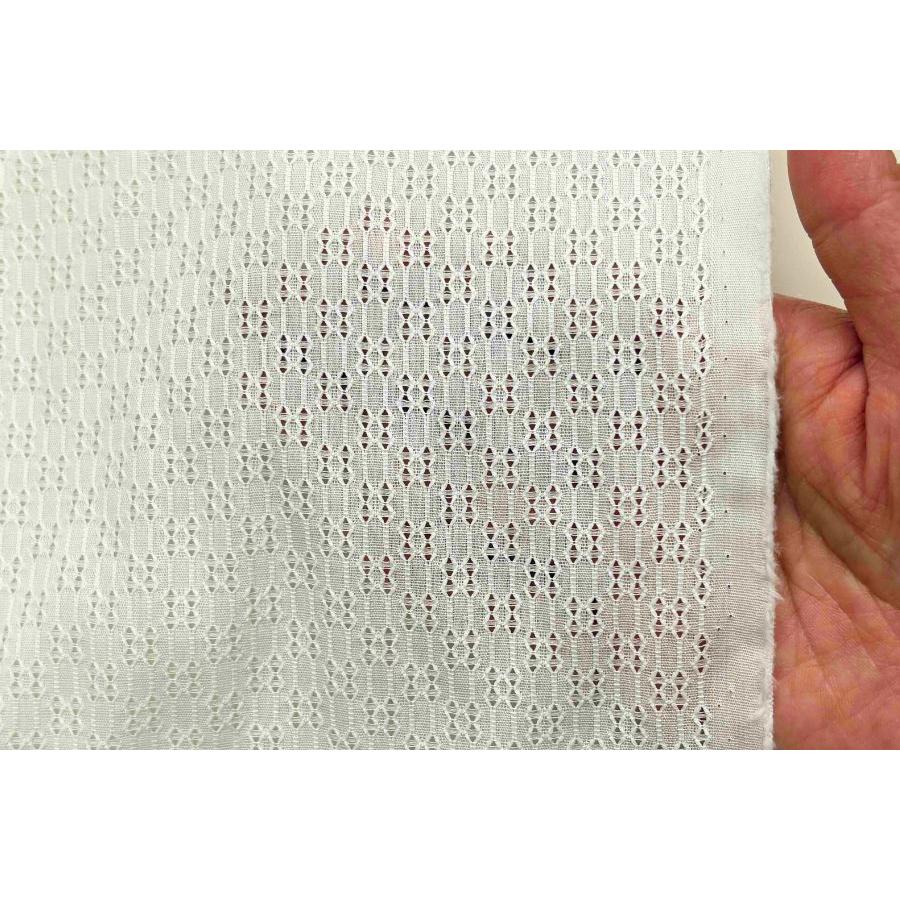 日本製 綿100% カラミ織 からみ織り 生地 白 ホワイト 約108cm巾 ワンピース シャツ 小物 マスク用 【50cm以上10cm単位での販売】 |  | 03