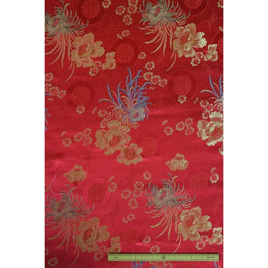 チャイナドレス用生地 12D レッド : 生地のメイフラワーヤフーショップ