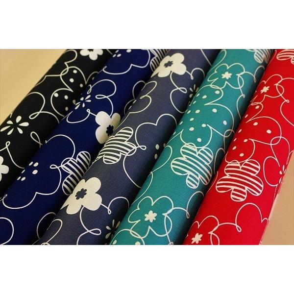 花柄 フラワー 北欧調 北欧風 ツイル生地　綿100% 生地幅 約110cm 日本製 【50cm以上10cm単位での販売】 | 