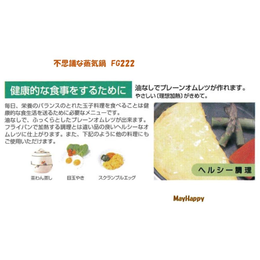 不思議な蒸気鍋 FG222（ガス、IH、スーパーラジエントヒーター対応