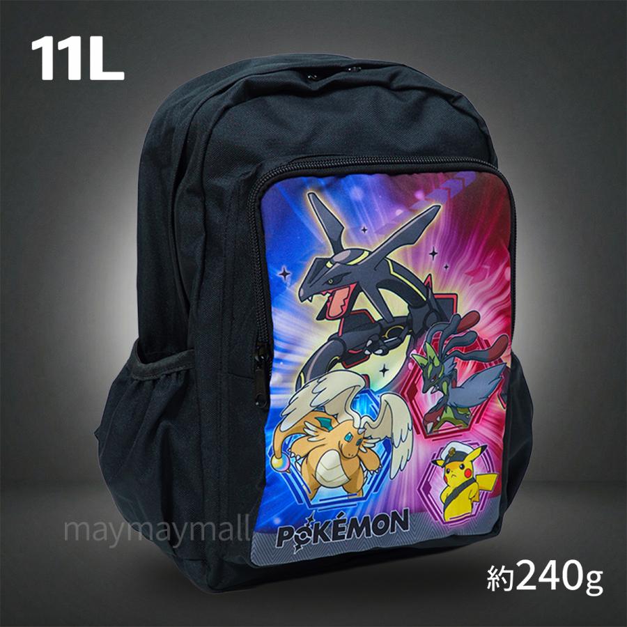 Pokemon（ポケモン） リュック 11L 黒 軽量240g キッズ 幼稚園 小学校