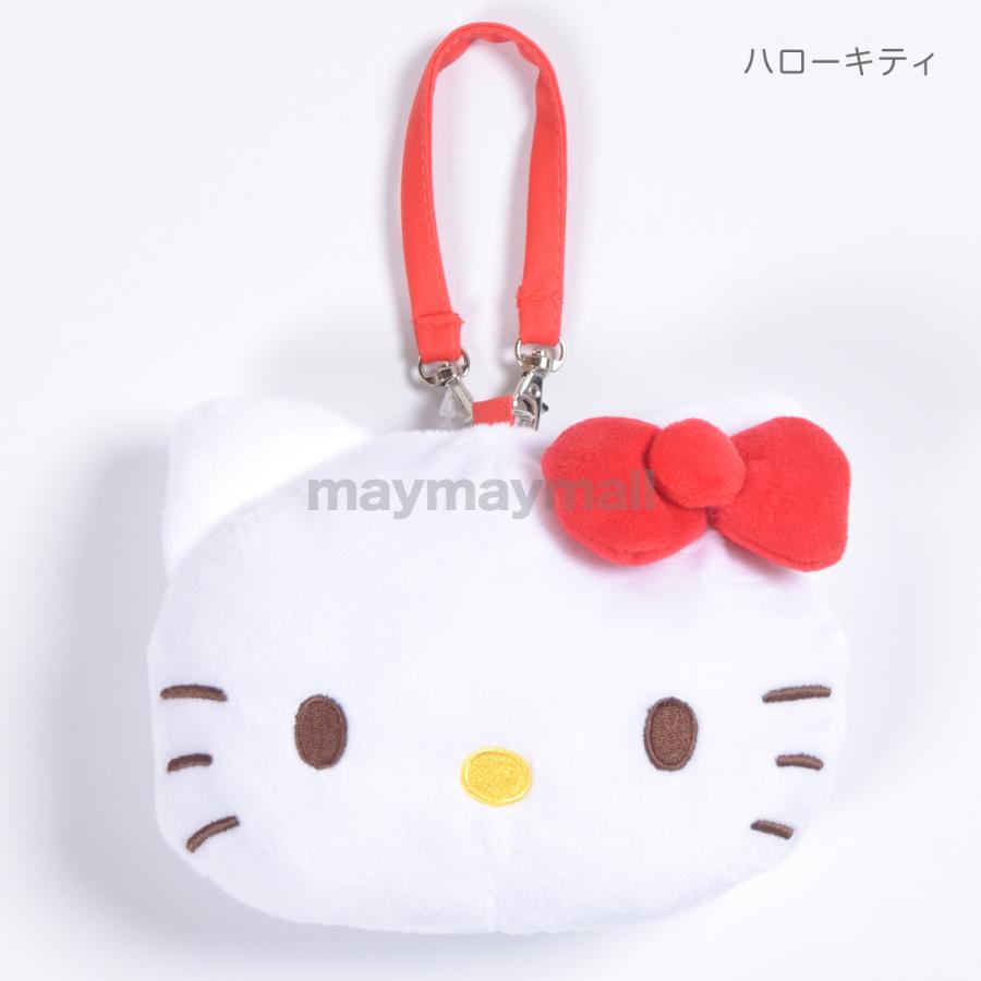 ポーチ サンリオ ストラップ付き キティ マイメロ クロミ シナモロール