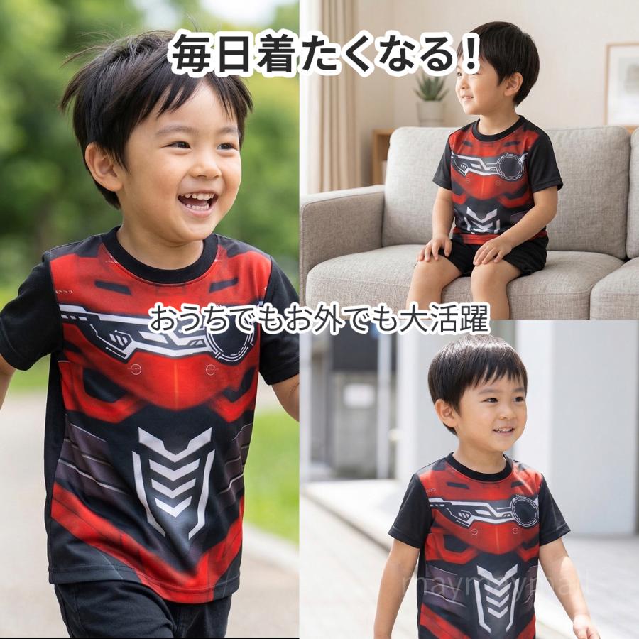 ギャバンインフィニティ なりきり変身Tシャツ 半袖 100 110 120cm