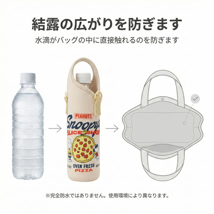 スヌーピー ペットボトルカバー 水筒カバー 500-600ml対応 ショルダー