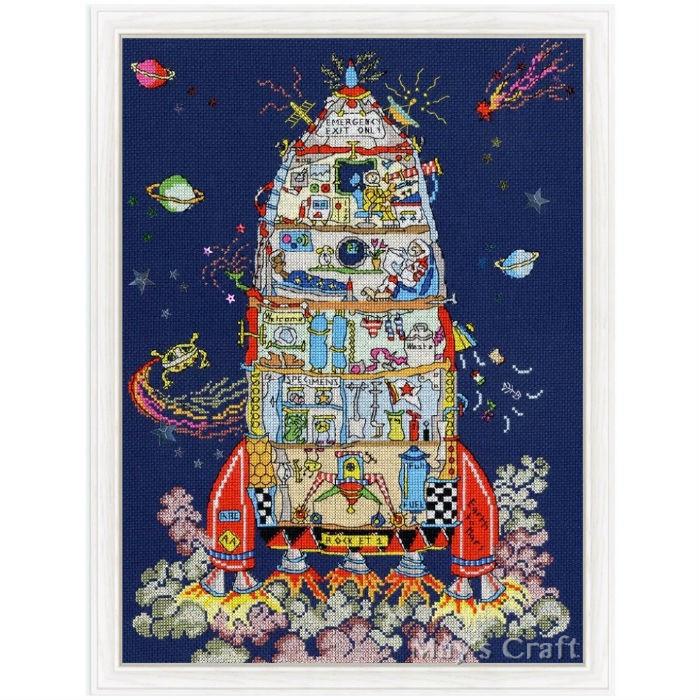 新入荷 流行 クロスステッチ 刺繍キット ロケット Bothy Threads Cut