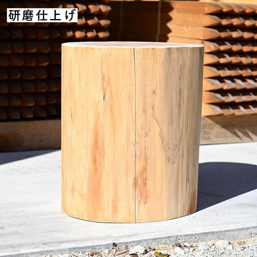 杉丸太(サンダー仕上げ) 椅子 スツール ディスプレイ 約40cm 杉丸太(サンダー仕上げ) 椅子 スツール ディスプレイ 約40cm