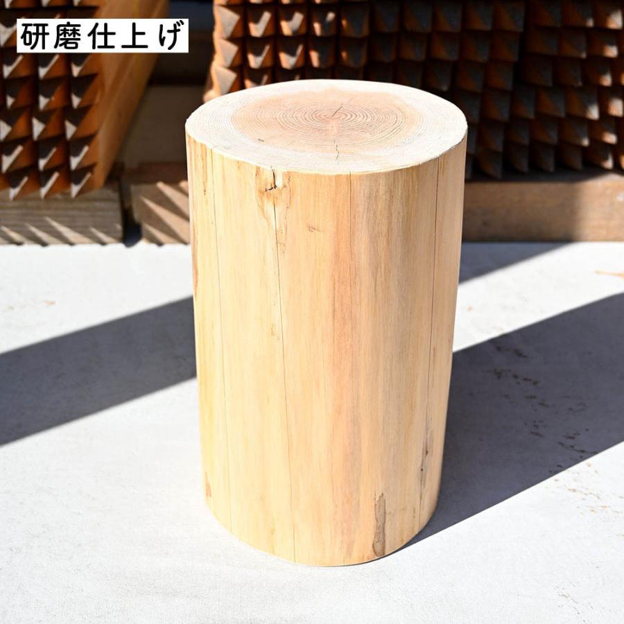 杉丸太(サンダー仕上げ) 椅子 スツール ディスプレイ 約40cm 杉丸太(サンダー仕上げ) 椅子 スツール ディスプレイ 約40cm