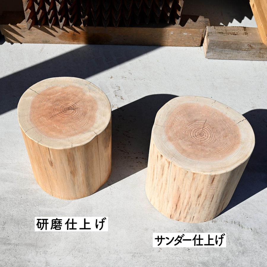 杉丸太(サンダー仕上げ) 椅子 スツール ディスプレイ 約30cm 杉丸太(サンダー仕上げ) 椅子 スツール ディスプレイ 約30cm