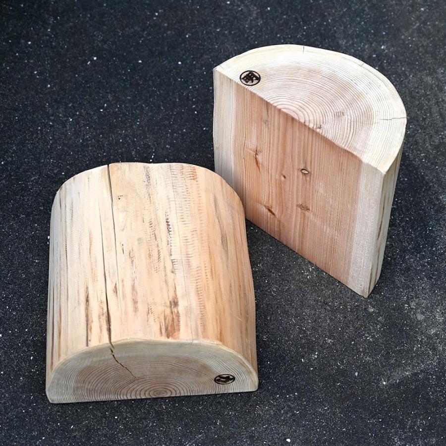 杉丸太（サンダー仕上げ） ハーフカット ディスプレイ 約30cm（高さ
