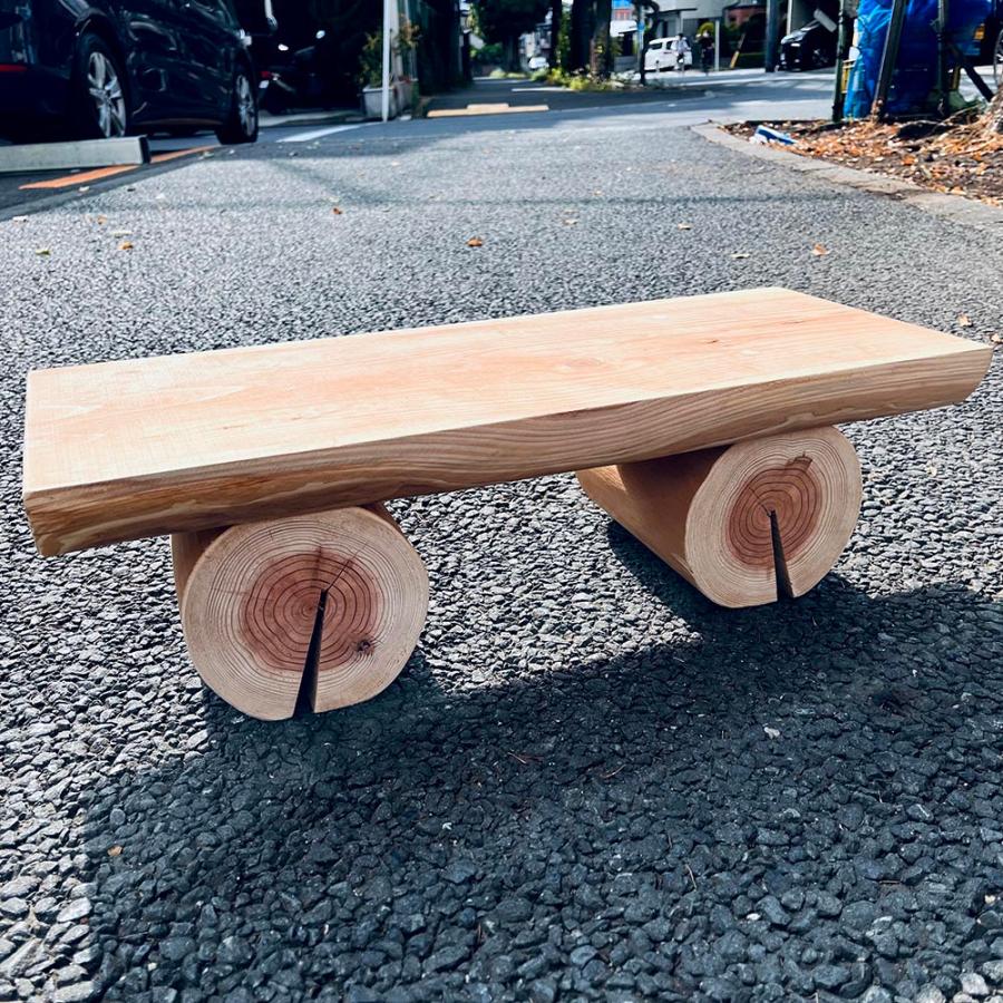 杉丸太 テーブル 椅子 スツール ディスプレイ 約60cm(長さ 杉丸太 テーブル 椅子 スツール ディスプレイ 約60cm(長さ