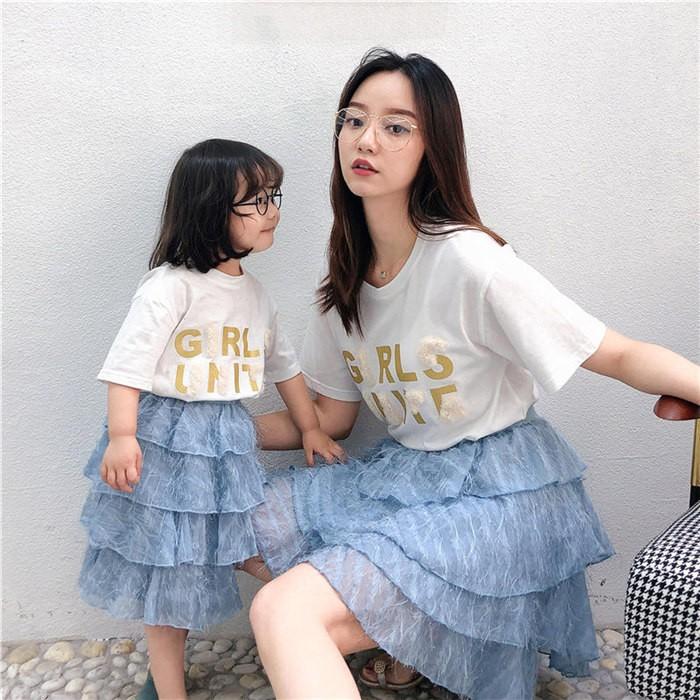 親子コーデ 夏 親子 ペアルック Tシャツ 2点セット 親子 ペア 親子 お揃い 上下セット 韓国風 ワンピース Tシャツ スカート ハワイ風 パパ 結婚式 oyako59 マユポポ 通販 Yahoo ショッピング