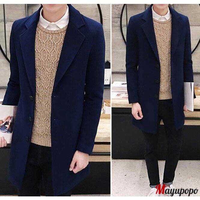 春秋冬メンズトレンチコート ロング丈チェスターコート ツイード素材スリムスーツ風コート フォマール ビジネス通勤アウター ロングジャケット 21cppy06 マユポポ 通販 Yahoo ショッピング