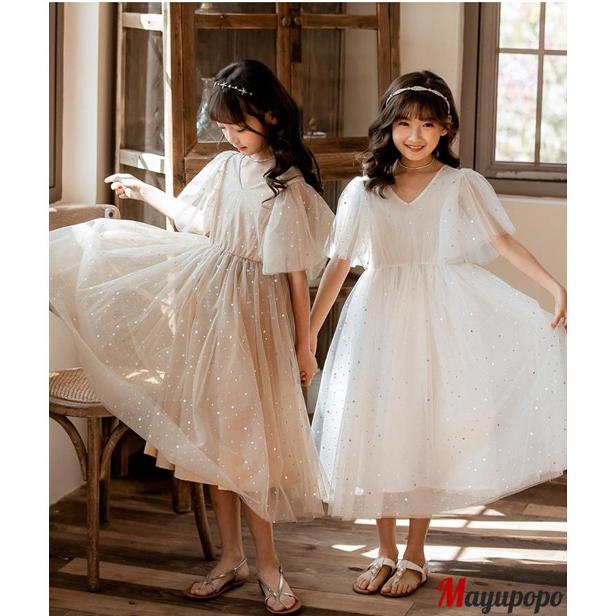 子供ドレス 女の子 キッズ ワンピース フォーマルドレス Vネック 半袖 春夏 親子ペア 親子ペアルック チュール キラキラ ロングドレス ピアノ発表会 七五三 21kdmwanp303 マユポポ 通販 Yahoo ショッピング