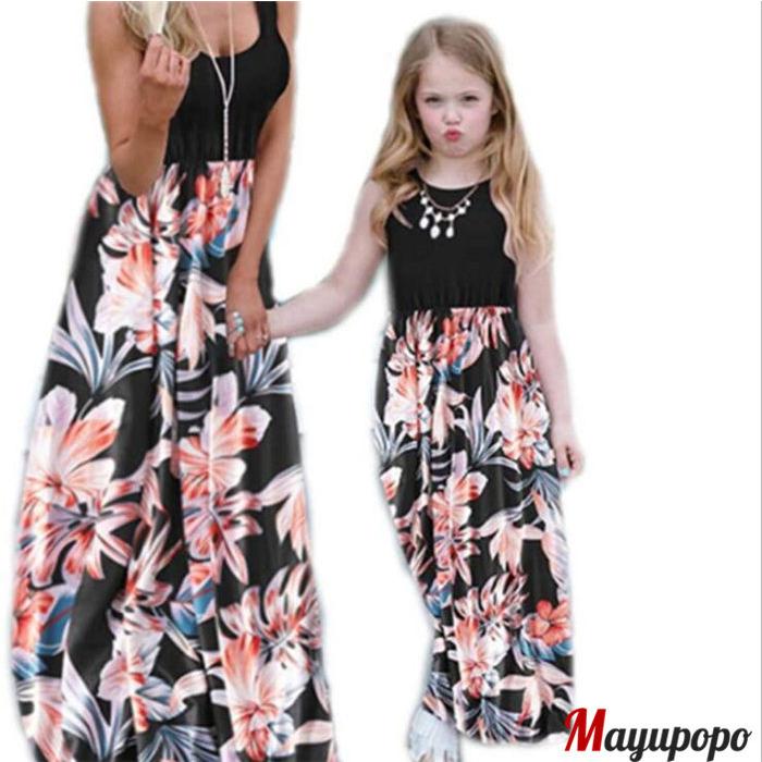 超人気 キャミソール ワンピース 親子ペアルック 欧米風 ママとお揃い 花柄ワンピース 親子ペア ビーチワンピース 夏 マキシ丈ワンピース 21omqz01 マユポポ 通販 Yahoo ショッピング