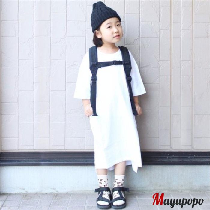 親子ペアルック 親子コーデ 親子ペア 親子 ワンピース子供 白 女の子 Tシャツワンピース 子供から大人まで カジュアル系 ロングtシャツ リゾート 無地 21omqz71 マユポポ 通販 Yahoo ショッピング