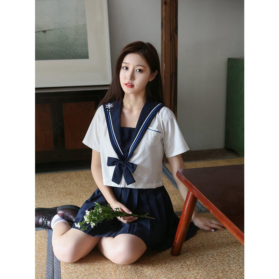 セーラー服 Jk制服 女子高校生 リボン付き 上下セット 半袖 長袖 コスプレ衣装 コスチューム Cosplay 刺繍 学生服 ギャル服 入学式 卒業式 文化祭 学院風 春夏秋 Faerie255 マユポポ 通販 Yahoo ショッピング