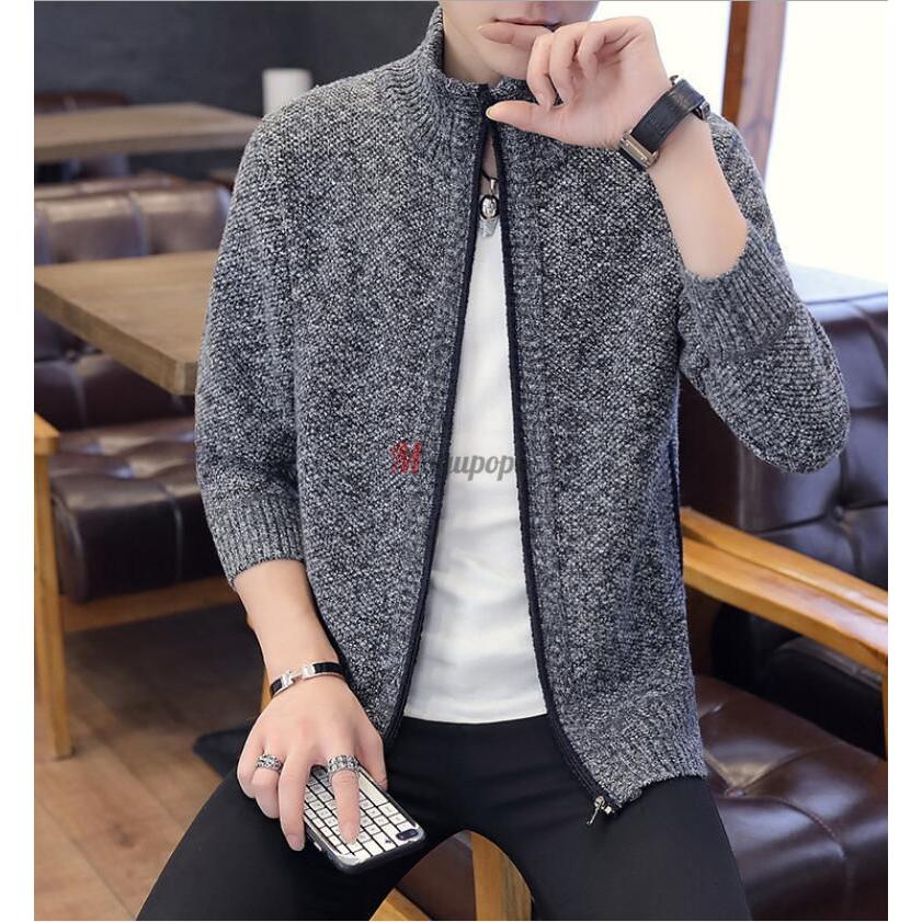 カーディガン メンズ ニットセーター ニットジャケット ジップジャケット 厚手 暖かい 秋冬 トップス メンズ カジュアル Mancto35 マユポポ 通販 Yahoo ショッピング